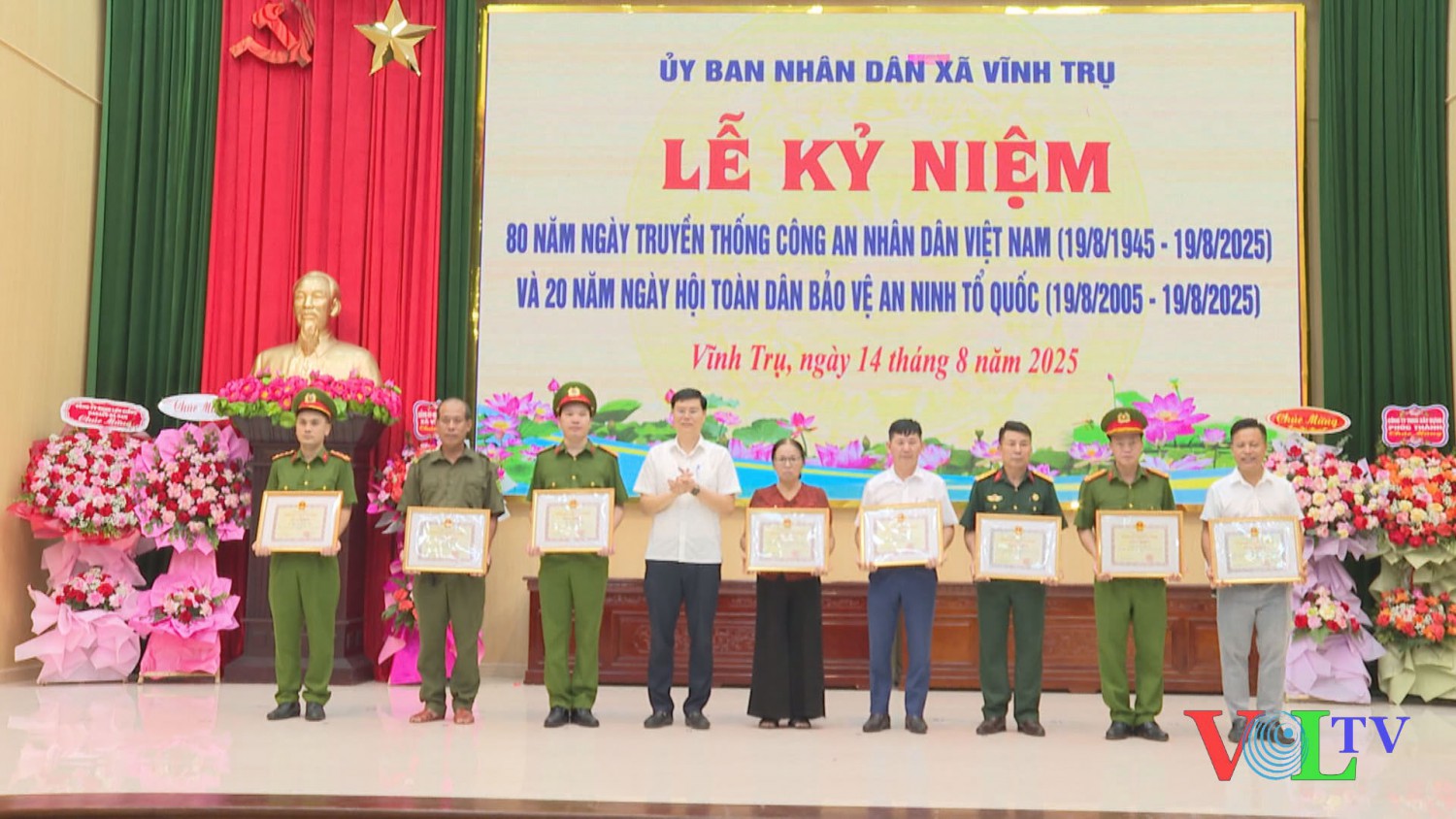 Công an xã Vĩnh Trụ đảm bảo an ninh trật tự sau sáp nhập
