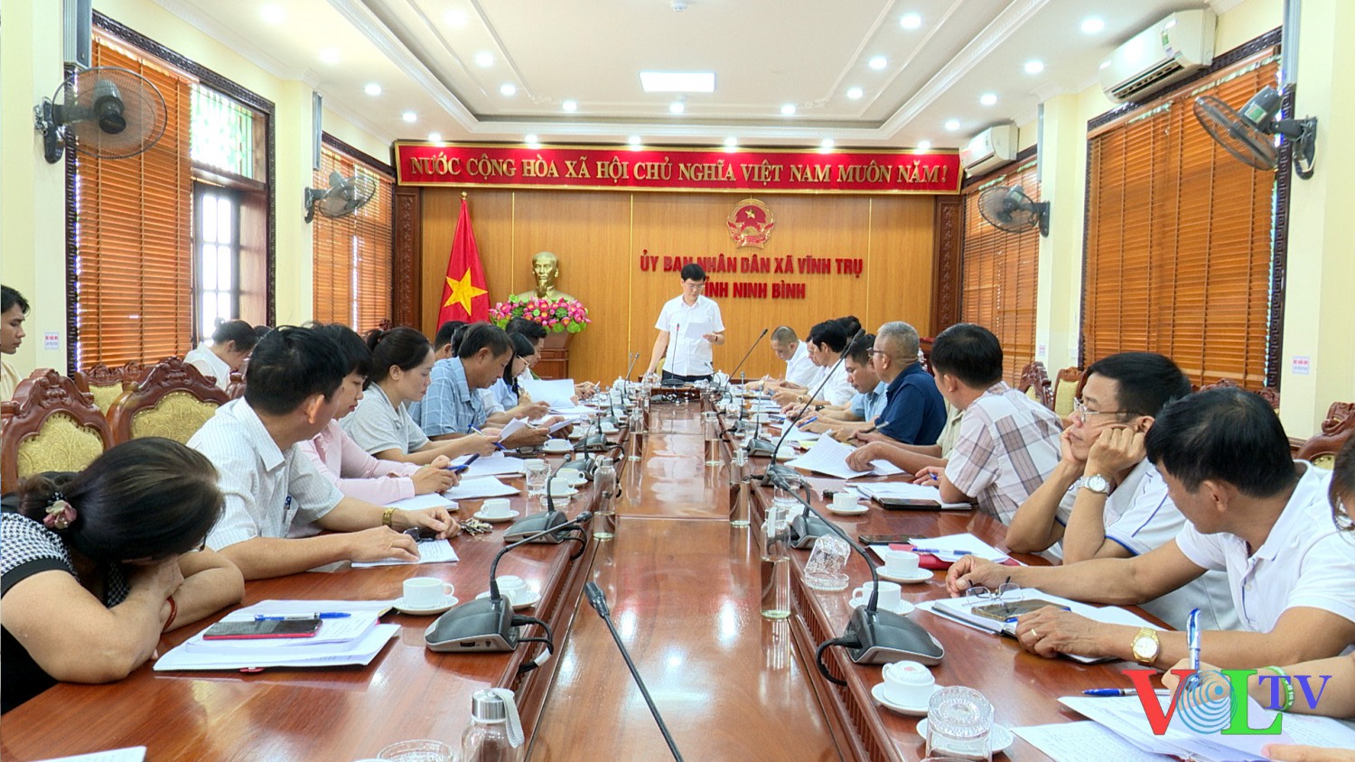 UBND xã Vĩnh Trụ triển khai kế hoạch thực hiện chiến dịch làm giàu, làm sạch cơ sở dữ liệu về đất đai trên địa bàn xã